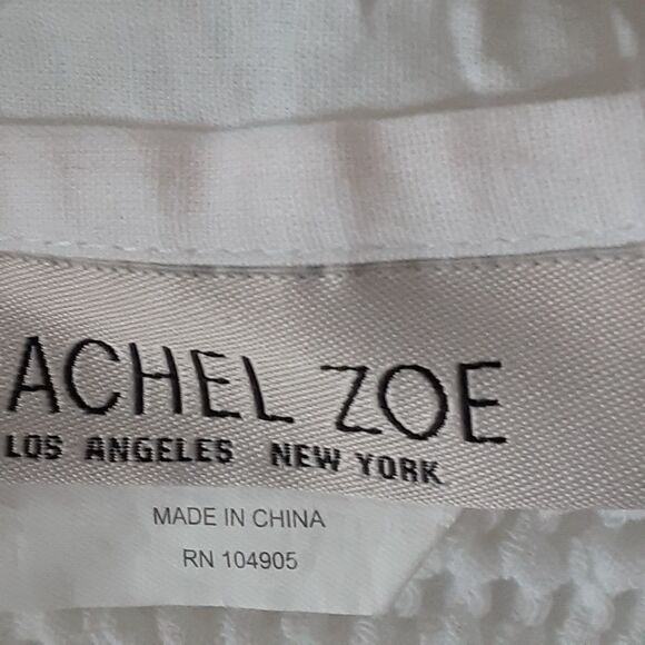 Rachel Zoe pair (2) white shams waffle pattern standard 100% cotton - Picture 4 of 4